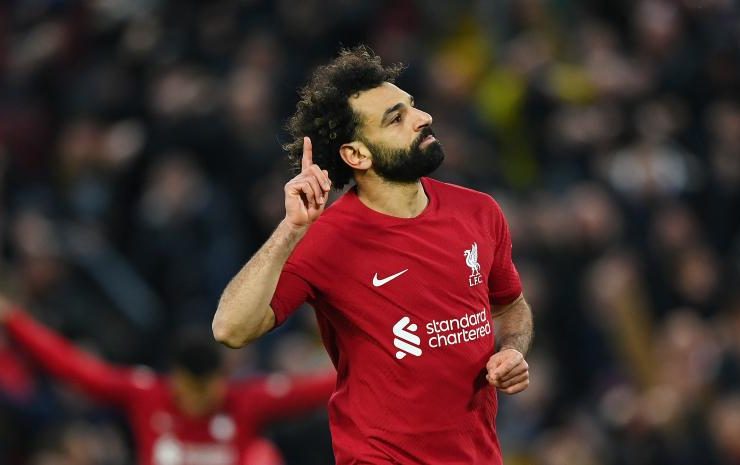 Mohamed Salah logró marcar 25 goles con el Liverpool por cuarta temporada consecutiva.