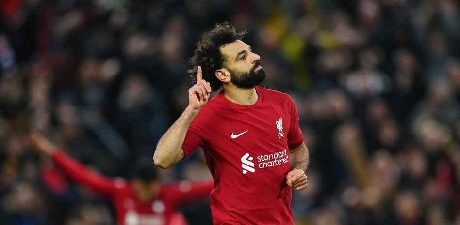Mohamed Salah logró marcar 25 goles con el Liverpool por cuarta temporada consecutiva.
