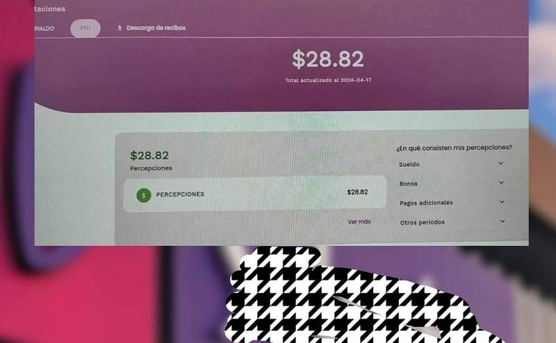Esperaba con ilusión sus utilidades y le dan solo 28.00 pesos de utilidades