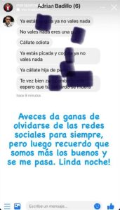 Estos son los mensajes que el agresor le ha enviado a Mariazel.