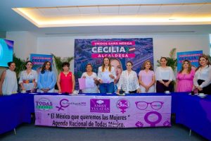 Cecilia Patrón, candidata a la alcaldía de Mérida, anunció la creación de la Universidad de las Mujeres y que regresarán las estancias infantiles.