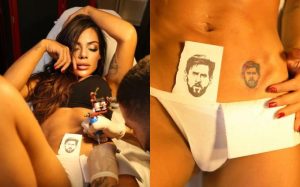 La famosa modelo brasileña, conocida por ser la mayor seguidora del jugador argentino Lionel Messi