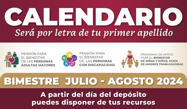 Inicia la Dispersión de Recursos de Programas de Bienestar el 1 de julio