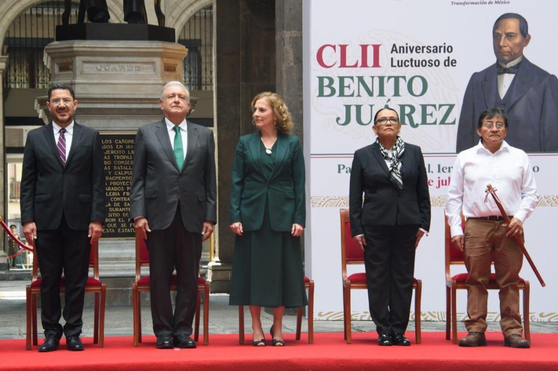 Rosa Icela Rodríguez Destaca el Legado de AMLO en el 152º Aniversario Luctuoso de Benito Juárez