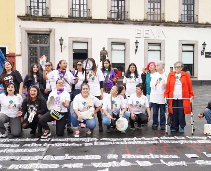 Mujeres protestan en Veracruz por ley 560 para adultos mayores y contra violencia vicaria