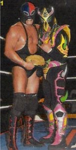 Mosco de la Merced ganó el campeonato de parejas de Triple A, junto a Fuerza Guerrera.