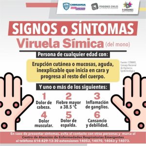Estos son los principales síntomas que presentan las personas infectadas de Viruela del Mono.
