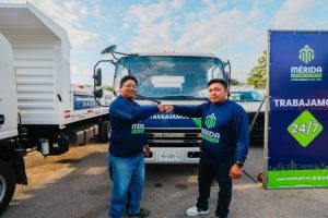 La Alcaldesa Cecilia Patrón y su equipo presentan las nuevas maquinarias que transformarán la atención en calles y vialidades de Mérida.