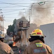 Explosión en subestación