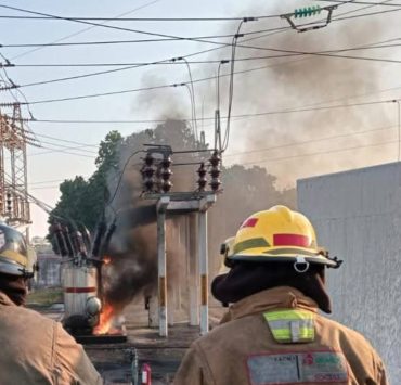 Explosión en subestación
